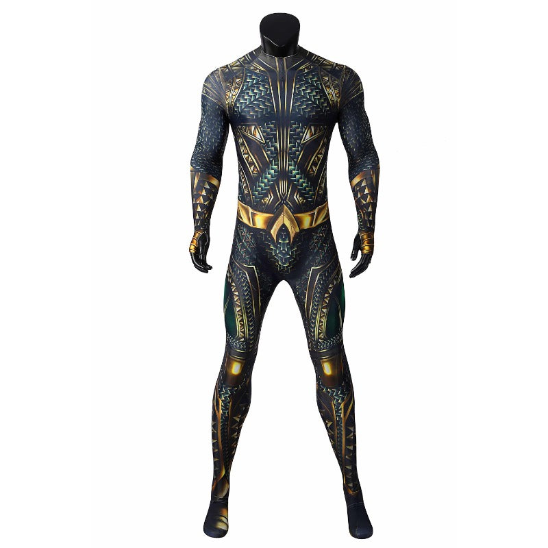 Aquaman Cosplay Costume Jumpsuit Halloween Carnival Suit for Men