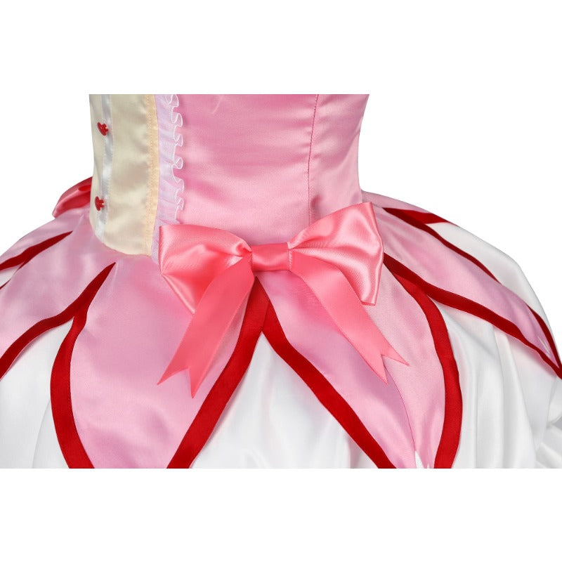 Puella Magi Madoka Kaname Matte Satin Custom Cosplay Costume for Halloween