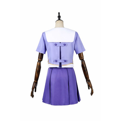 Anime The Future Diary Gasai Yuno Mirai Nikki Cosplay Costume Girls JK Uniform Purple Sailor Suit