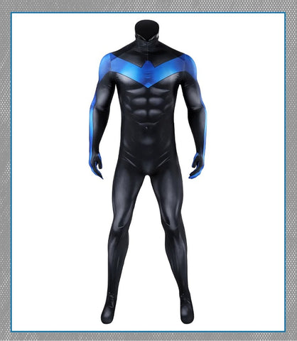 DC Movie Nightwing Cosplay Costume, Jumpsuit with Eye Mask Full Set