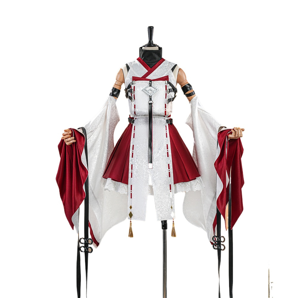 Dragon Raja Uesugi Erii Short Miko Cosplay Costume
