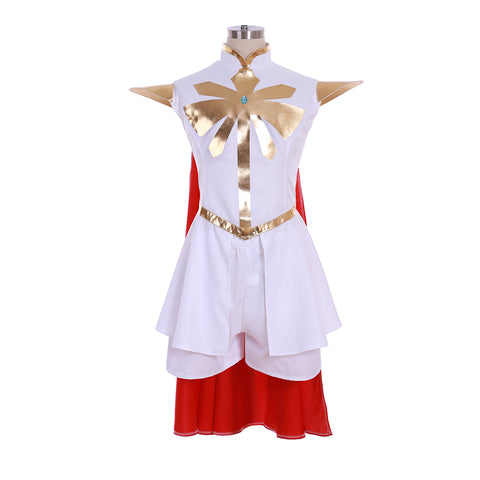 She-Ra and the Princesses of Power White Uniform Cosplay Costume for Women