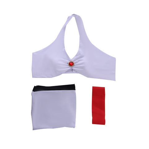 The Last Airbender Ty Lee Cosplay Swimsuit Set – Sexy White Top and Mini Skirt