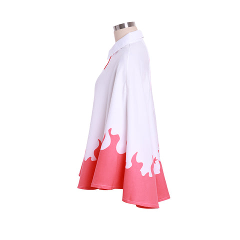 Naruto Shippuden Akatsuki Hokage Cloak Robe Coat - Anime Cosplay Costume for Adults