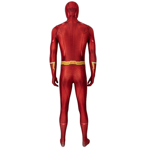 The Flash Season 5 Barry Allen Cosplay Costume Jumpsuit Mask Full Set 3D Print