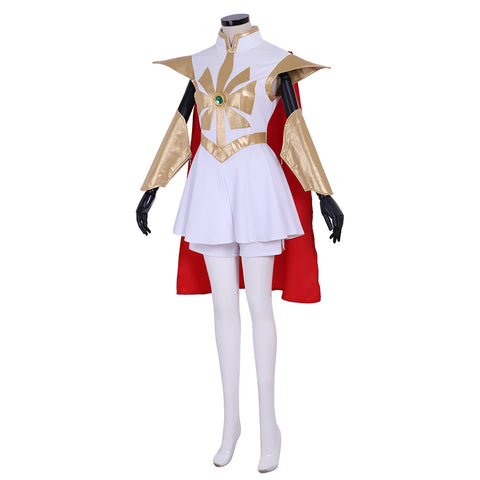 Anime She-Ra Princess of Power She Ra Cosplay Dress Costume Dress Cloak