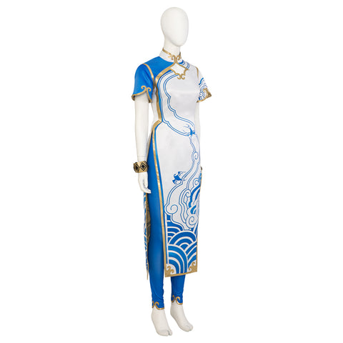 Chun-Li Cosplay Jumpsuit with Cheongsam from Street Fighter