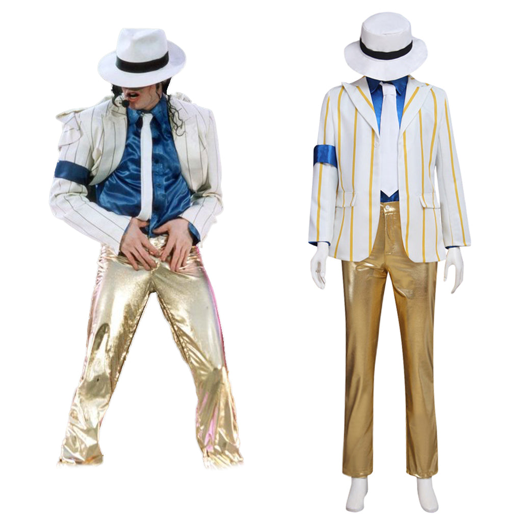 Famous Celebrity Cosplay Costume Jacket & Suit | Stage Performance Outfit with Hat, Top, Pants | Perfect for Halloween, Dance, and Party Events