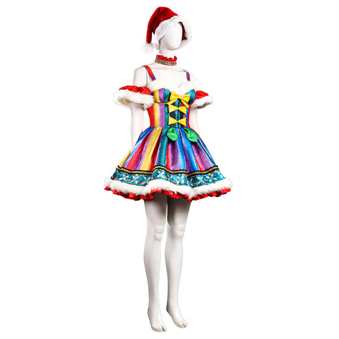 Magic Starlight Christmas Costume Colorful Sequined Fancy Party Dress-Christmas Glamorous Style