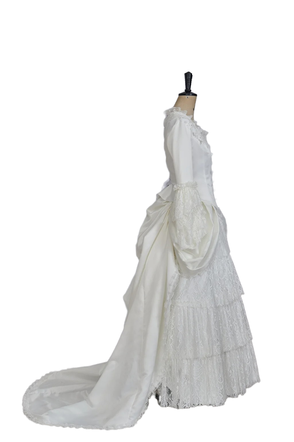 Victorian White Bridal Masquerade Gown | Christine Daae Cosplay Costume from The Phantom of the Opera