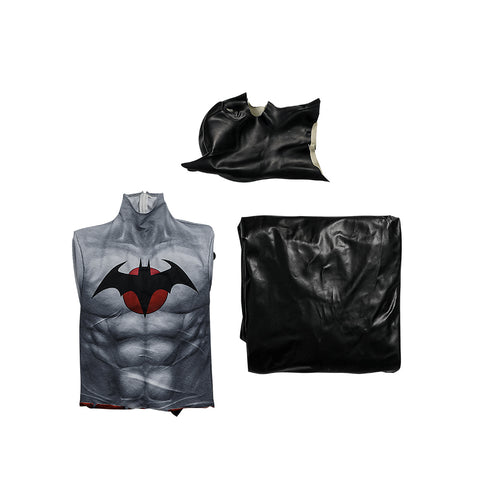 Flashpoint Batman Thomas Wayne Knight of Vengeance Cosplay Halloween Bodysuit Set