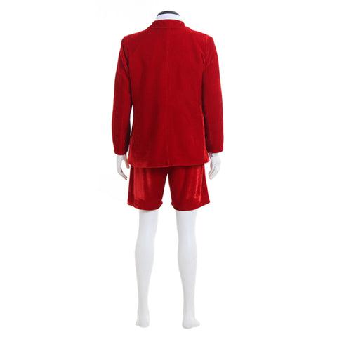 AC/DC Angus Young School Boy Cosplay Costume – Men’s Velvet Coat & Shorts Set