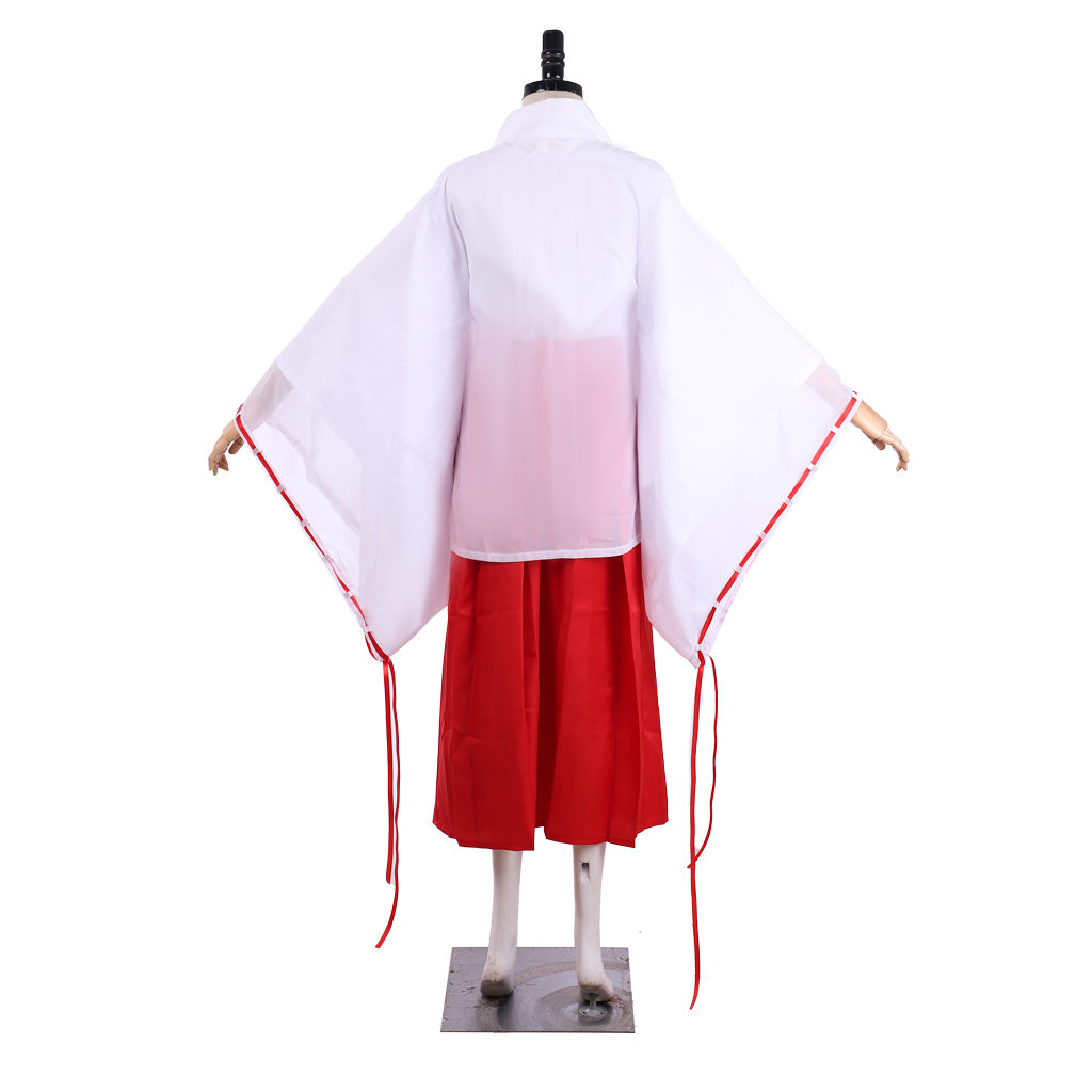 Full set of Inuyasha Kikyo Cosplay Kimono Costume