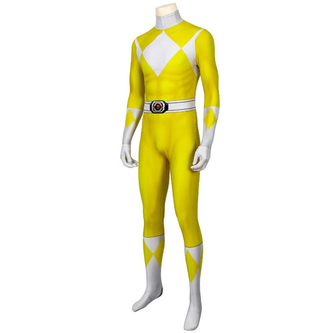 MMPR Yellow Ranger Suit Costume Cosplay Jumpsuit - Power Rangers Inspired Outfit