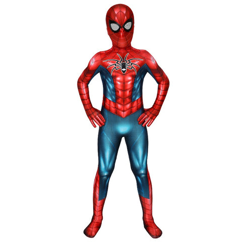 Spider-Man PS4 Armour-MK IV Cosplay Costume Bodysuit Jumpsuit for Kids - Child Gift