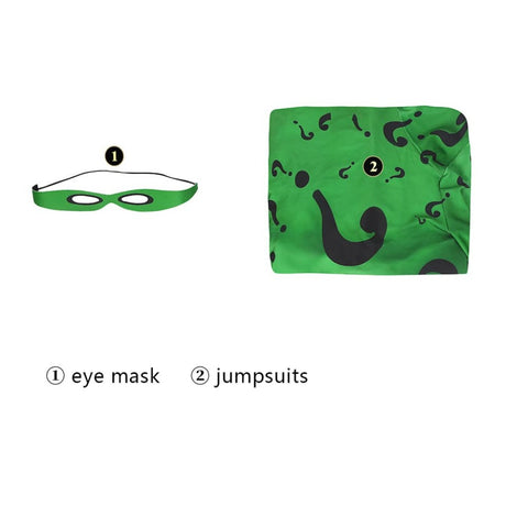 Batman Forever Riddler Costume for Men, Green Suit