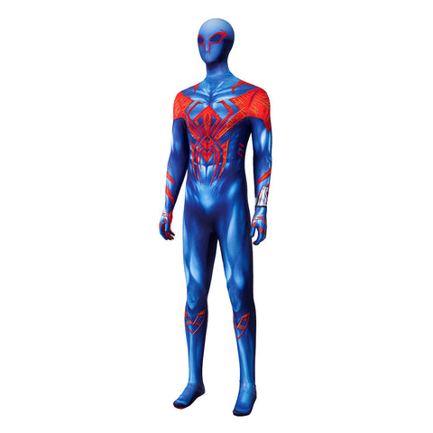 Upgraded 2099 Spiderman Muscle Bodysuit Cosplay Costume Halloween Jumpsuit Suit