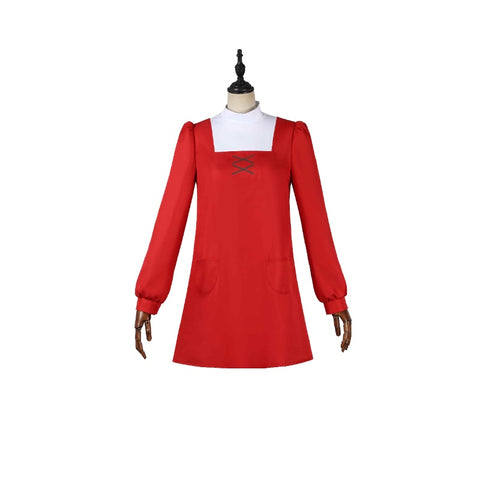 SPY×FAMILY Code White Anya Forger Red Cosplay Costume for Halloween and Events