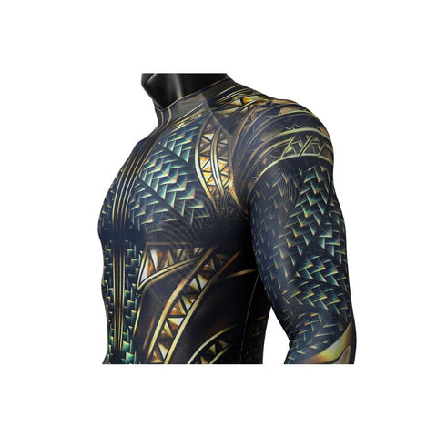 Aquaman Cosplay Costume Jumpsuit Halloween Carnival Suit for Men