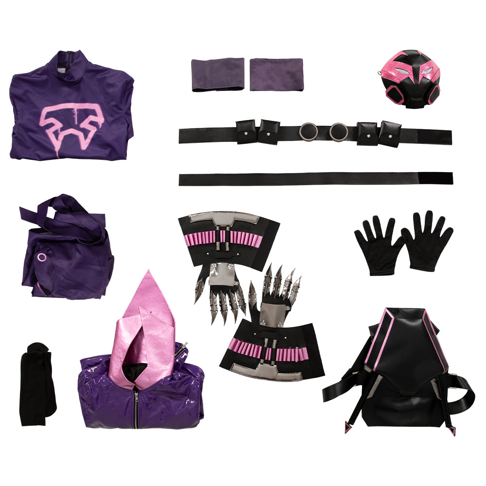 Across The Spider Verse The Prowler Miles Cosplay Costume - Purple Spider-Man Outfit