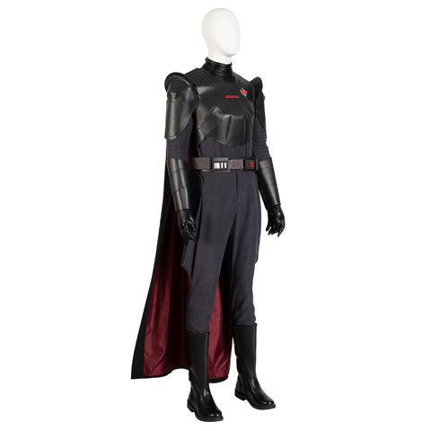 Obi Wan Kenobi Grand Inquisitor Cosplay Costume Star Wars Black Cloak Suit