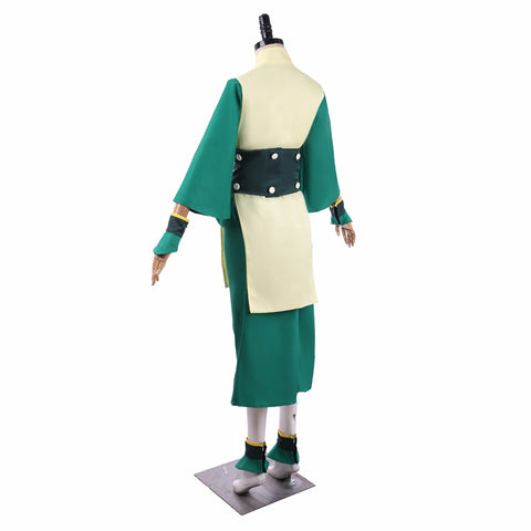 Avatar The Last Airbender Toph Beifong Cosplay Costume - Green Men's Outfit Uniform with Hat