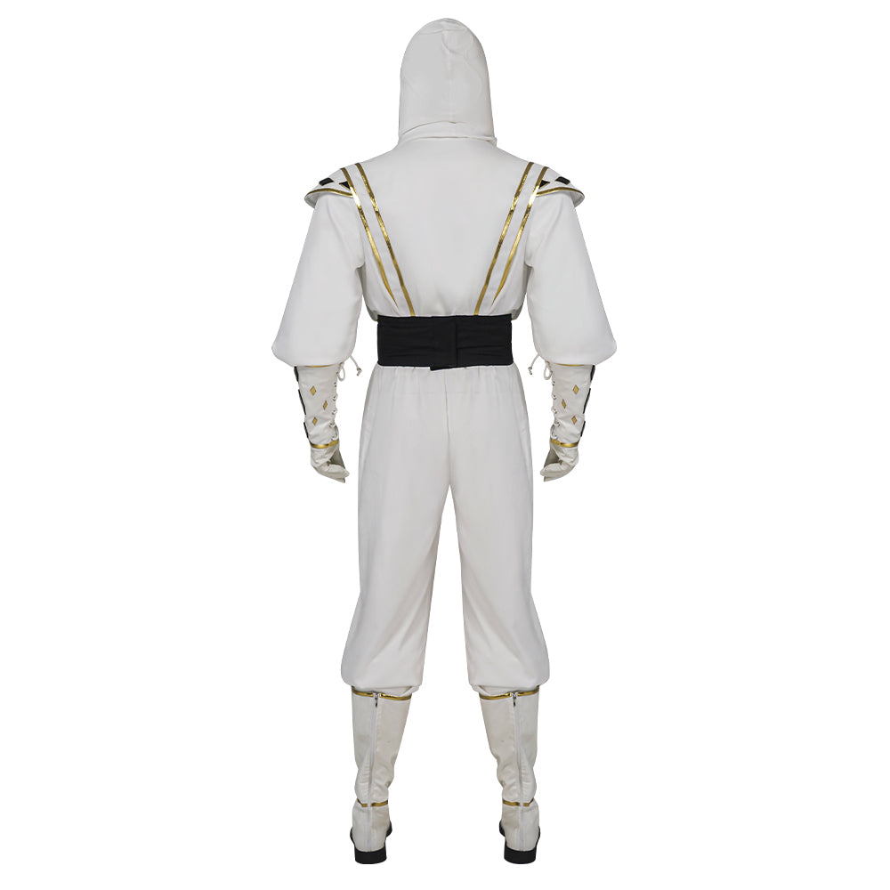 Mighty Morphin Power Rangers Tommy Oliver White Ranger Ninja Cosplay Costume