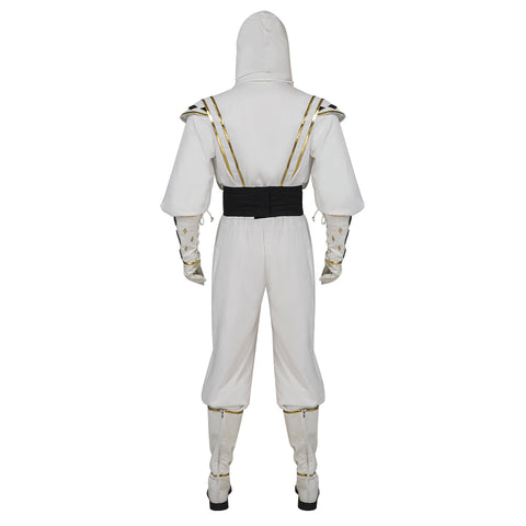 Mighty Morphin Power Rangers Tommy Oliver White Ranger Ninja Cosplay Costume