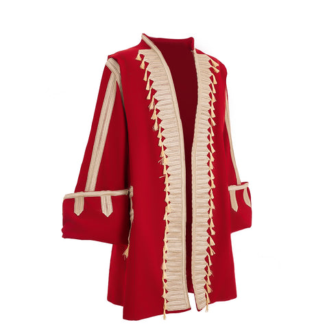 18th Century Military Prince Jacket Costume - Retro Men’s Medieval Uniform Coat