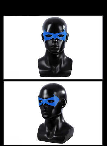 DC Movie Nightwing Cosplay Costume, Jumpsuit with Eye Mask Full Set