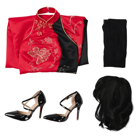 Ada Wong Cheongsam Cosplay Costume from Resident Evil 4 Remake