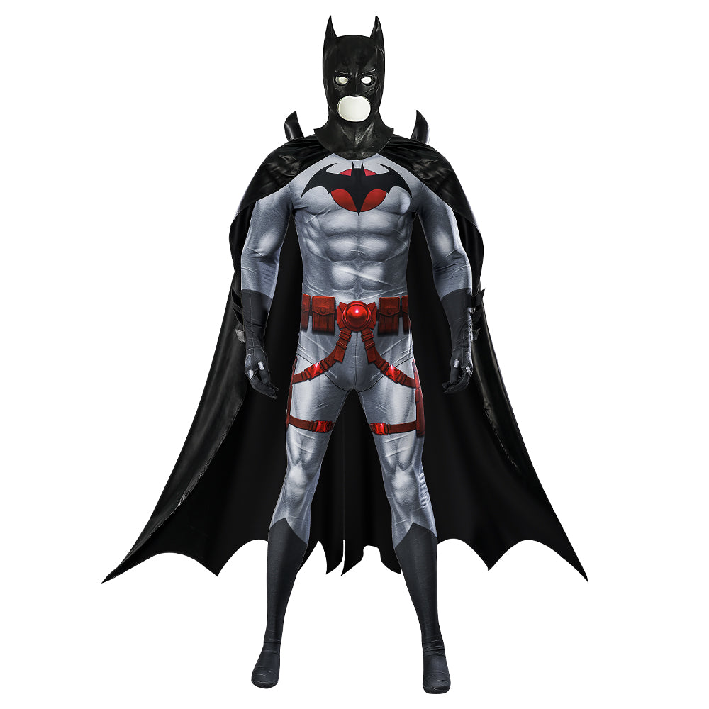 Flashpoint Batman Thomas Wayne Knight of Vengeance Cosplay Halloween Bodysuit Set