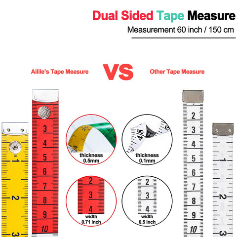 60 Inch / 150cm Soft Body Measuring Tape for Sewing Tailor Craft - Coscosmos