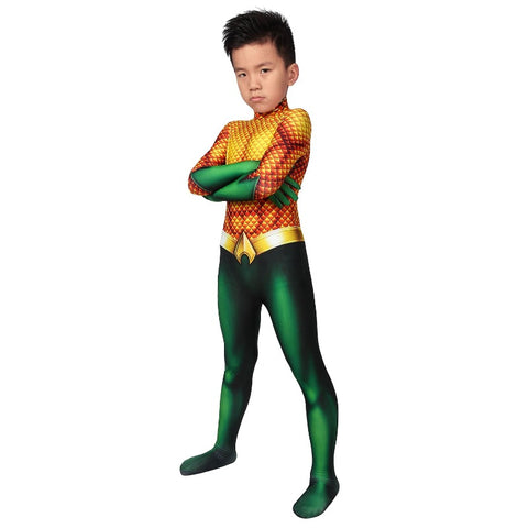 Kids Aquaman Arthur Curry Cosplay Costume