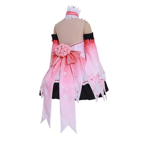 Vocaloid Hatsune Miku Sakura Miku Pink Dress Cosplay Costume