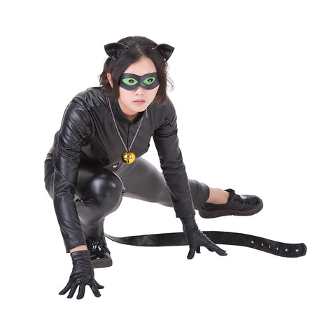 Miraculous Ladybug Cat Noir Black Jumpsuits Halloween Costumes