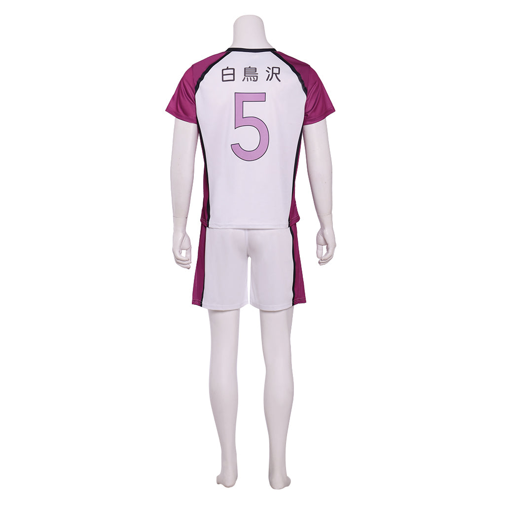 Haikyuu!! Tendo Satori Shiratorizawa Jersey Uniform Cosplay Costume - Anime Volleyball Team Cosplay Outfit