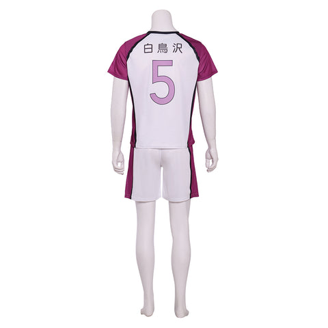 Haikyuu!! Tendo Satori Shiratorizawa Jersey Uniform Cosplay Costume - Anime Volleyball Team Cosplay Outfit