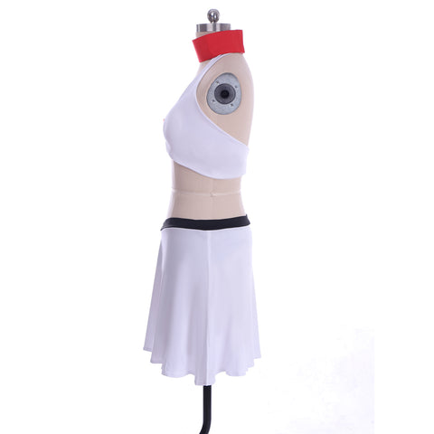 The Last Airbender Ty Lee Cosplay Swimsuit Set – Sexy White Top and Mini Skirt