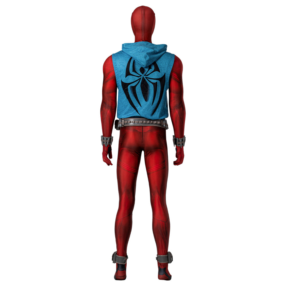 Scarlet Spider Cosplay Costume - Spider-Man: Across the Spider-Verse Authentic Outfit