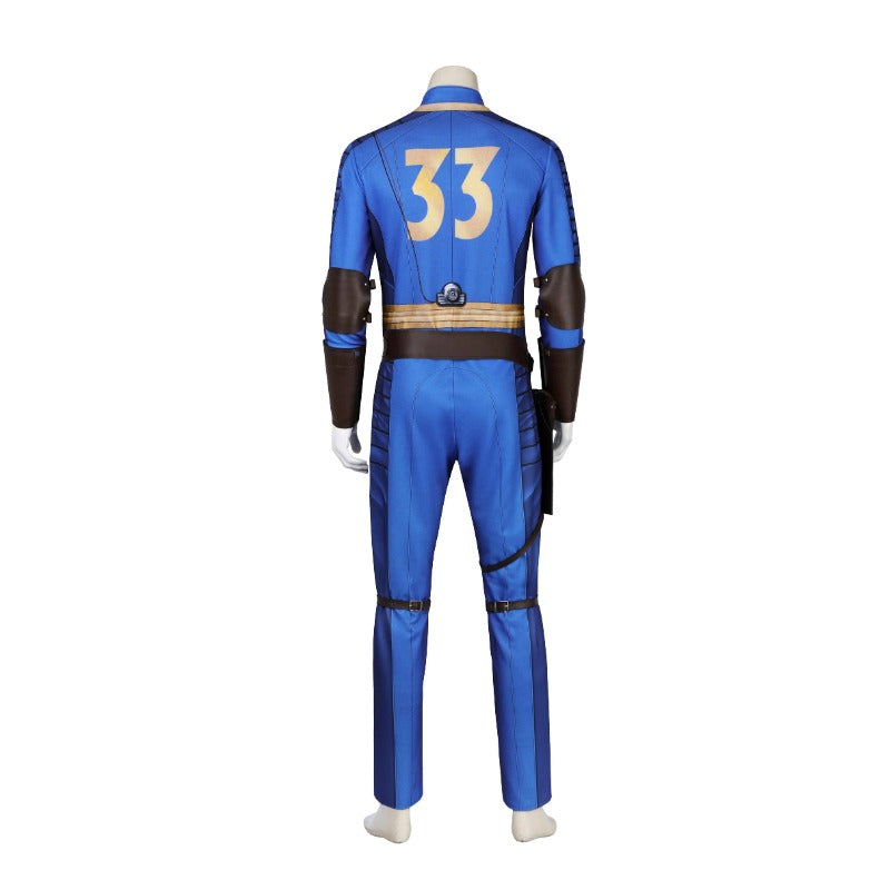 Fallout Vault 33 Male Jumpsuit Halloween Cosplay Costume | 2024 TV Series Outfit