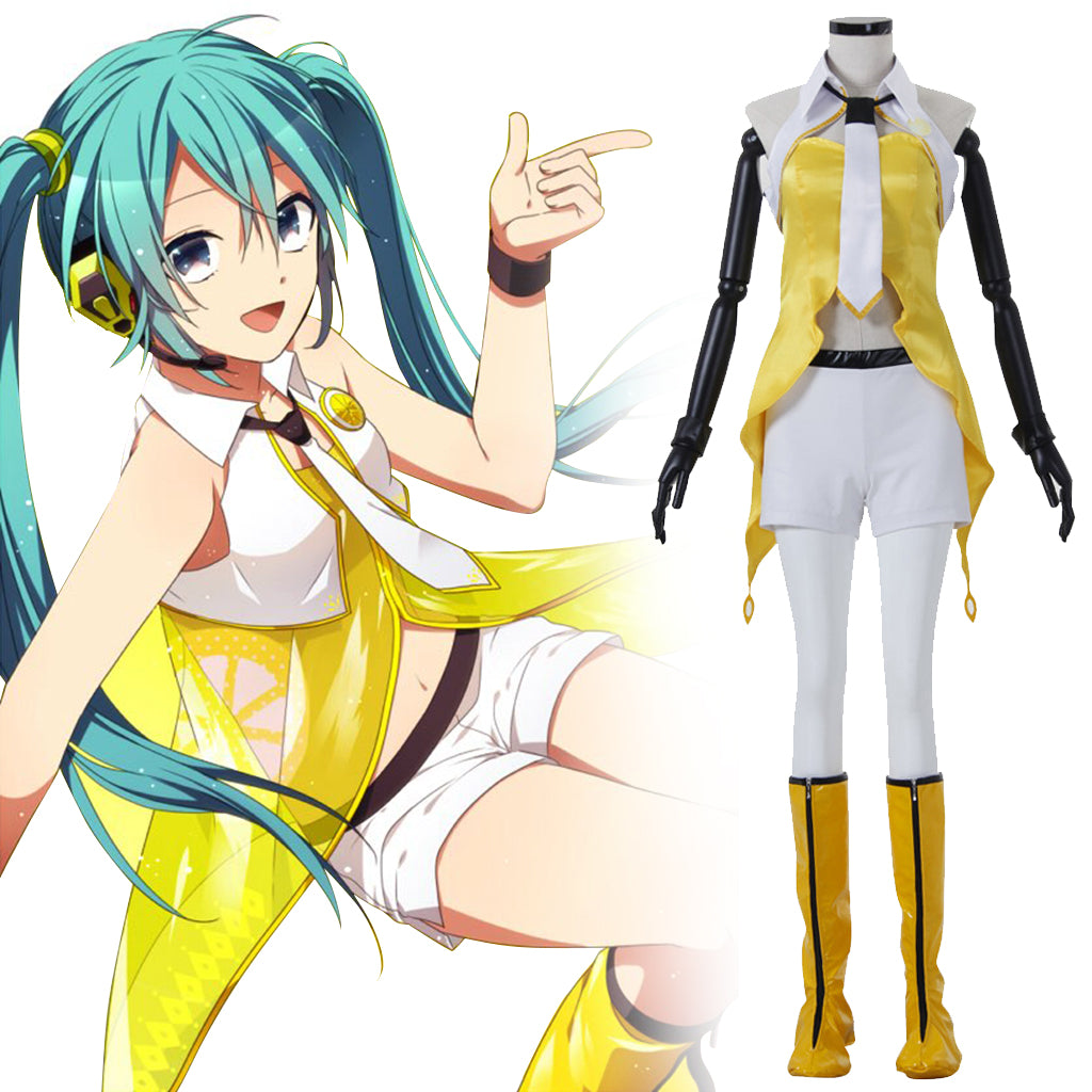 Yellow Miku Cosplay Costume | Hatsune Miku Yellow Outfit