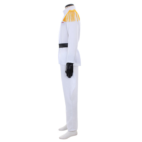 Star Wars Imperial Officer White Grand Admiral Uniform Cosplay Costume