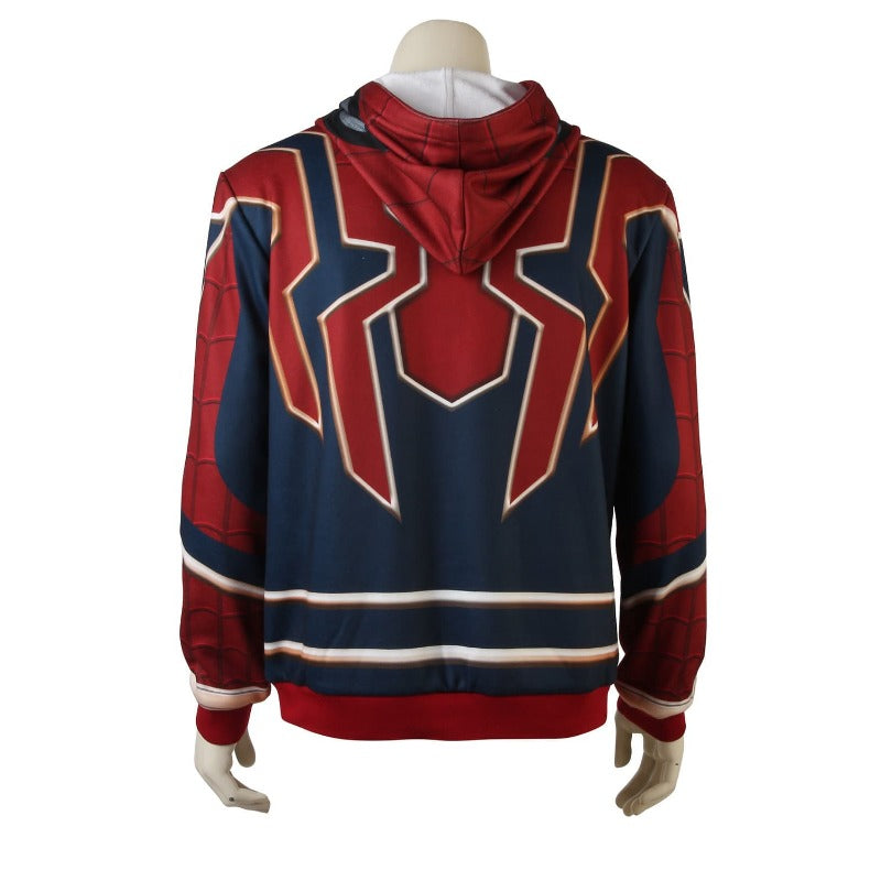 Infinity War Iron Spider Hoodie Sweatshirt Pullover Spiderman Cosplay Costume