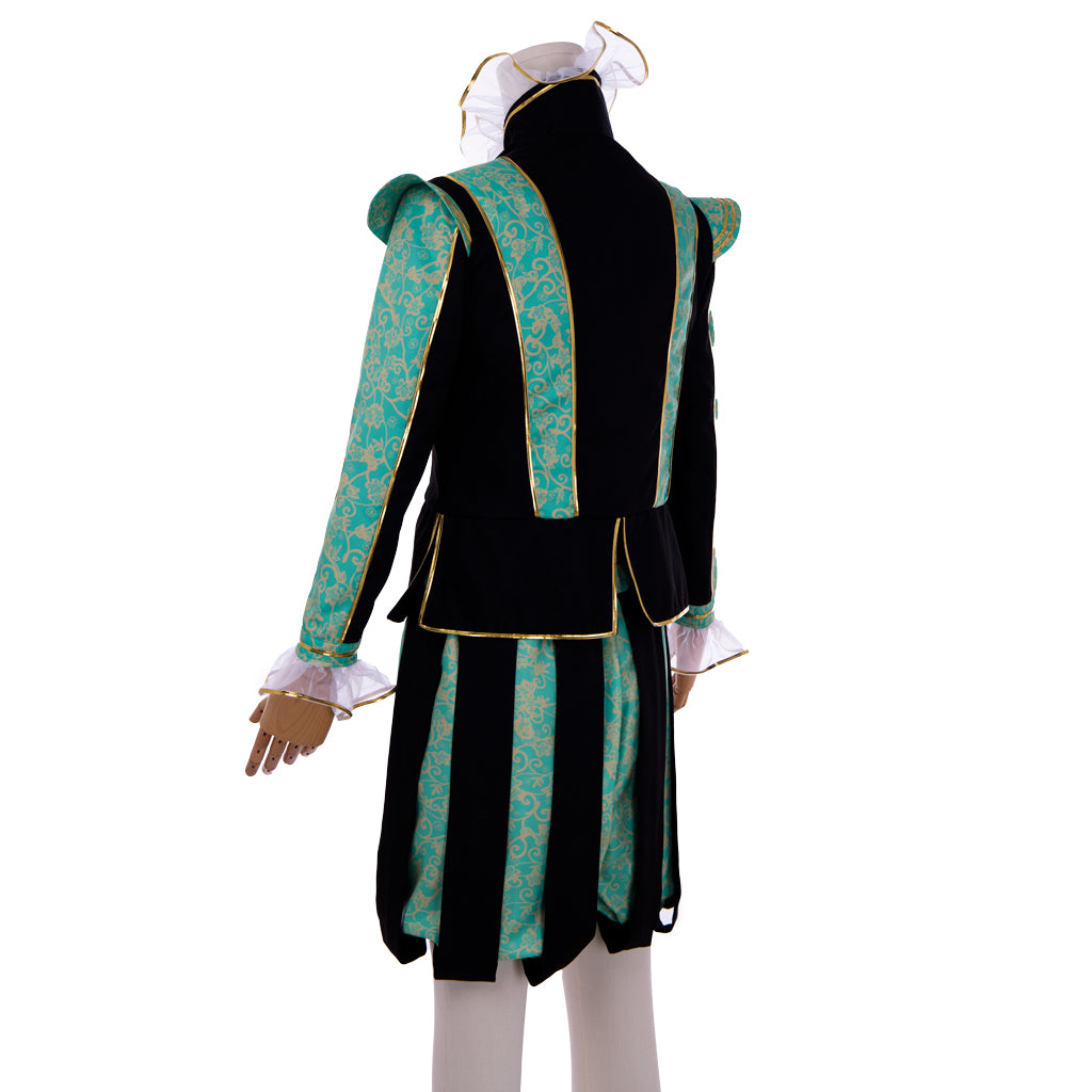 Tudor Court Noble Men's Costume - Elizabethan Prince Outfit with Hat | Coscomos Medieval Series