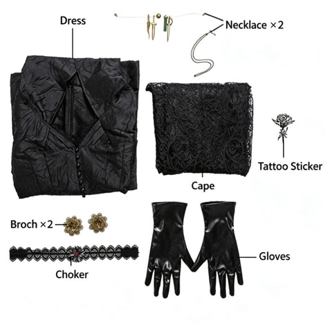 Resident Evil Village Bela Dimitrescu Cosplay Costume