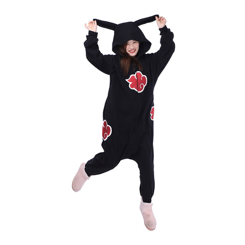 Naruto Akatsuki Rabbit Ear Onesie Cosplay Costume