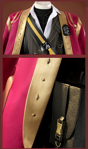 Arknights Belone Cosplay Costume, Male Full Character Outfit