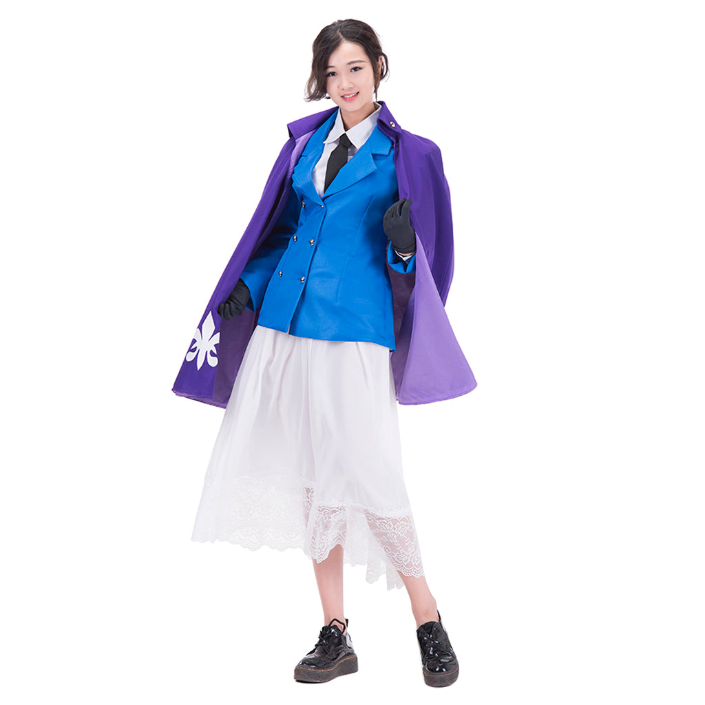 Hetalia: Axis Powers France Nyotalia Female Dress Cosplay Costume