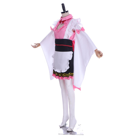 Demon Slayer Kanroji Mitsuri Maid Outfit Cosplay Costume